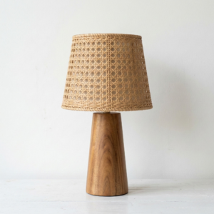 Tapered Wood Table Lamp