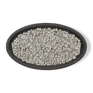 Real Flame 48.25 in. x 28.25 in. Riverside Oval Propane Gas Fire Bowl, Shale