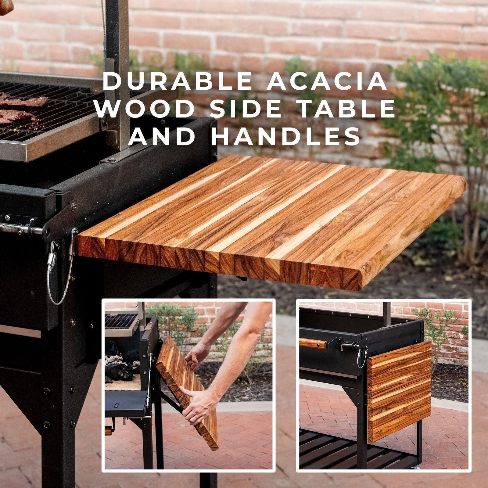 Premium Argentine/Santa Maria BBQ Grill with Wood Fire and Charcoal Grill - Image 8