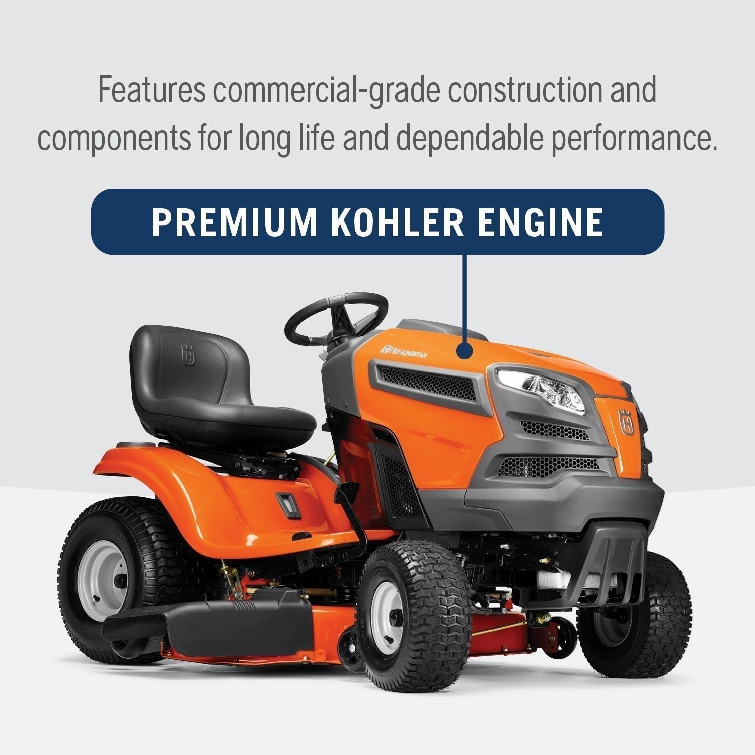Husqvarna YTH24K54 54″ Lawn Tractor 24hp V-Twin Kohler Engine 960450079 - Image 2